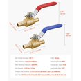 thumbnail image 7 of PEX Brass Ball Valve 1/2 Inch Full Port Quarter Turn Hot Red Cold Blue 10 Pieces for Kitchen Bathroom Hydronic Heating, 7 of 7