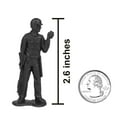 thumbnail image 2 of Tim Mee Toy Swat Plastic Army Men - 24 figuras de policía negras y azules hechas por nosotros, 2 of 5