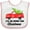 White and Pink, variant on Inktastic I'll Be Home for Christmas Truck with Tree Boys or Girls Baby Bib