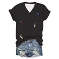 thumbnail image 4 of WEAIXIMIUNG T-Shirts Graphiques Ajustés pour Femmes T-Shirt Imprimé Pingouin Amusant, 4 of 5