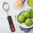 thumbnail image 3 of Ice Cream Scoop Stainless Steel Scoop Comfortable Handle Multifunctional Practical Fruit Ice Cream Scoop with Non-Slip Handle Kitchen Tool, 3 of 8