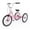 Pink, variant on Lilypelle Adult Folding Tricycle with Low Step Through,20/24/26 inch 3 Wheel 7-Speed Foldable Cruiser Bike Trike with Cargo Basket for Women, Men, Seniors