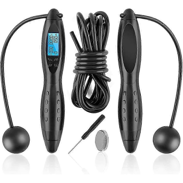 Jump rope fitness counter Digital wireless jump rope with calorie counter for training and fitness