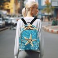 thumbnail image 7 of JIALIOU Mini Backpack Purse for Women Quilted Casual Daypack Small Travel Shoulder Bag, Starfish with Sunglasses, 7 of 7