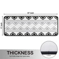 thumbnail image 5 of Kitchen Rugs Sets Of 2,Boho Black and White Geometric Ethnic Pattern Anti Fatigue Kitchen Mat Rugs Non Slip Washable,Decorative Kitchen Floor Mats for Kitchen,Sink,Laundry,17"x47"+17"x47", 5 of 5