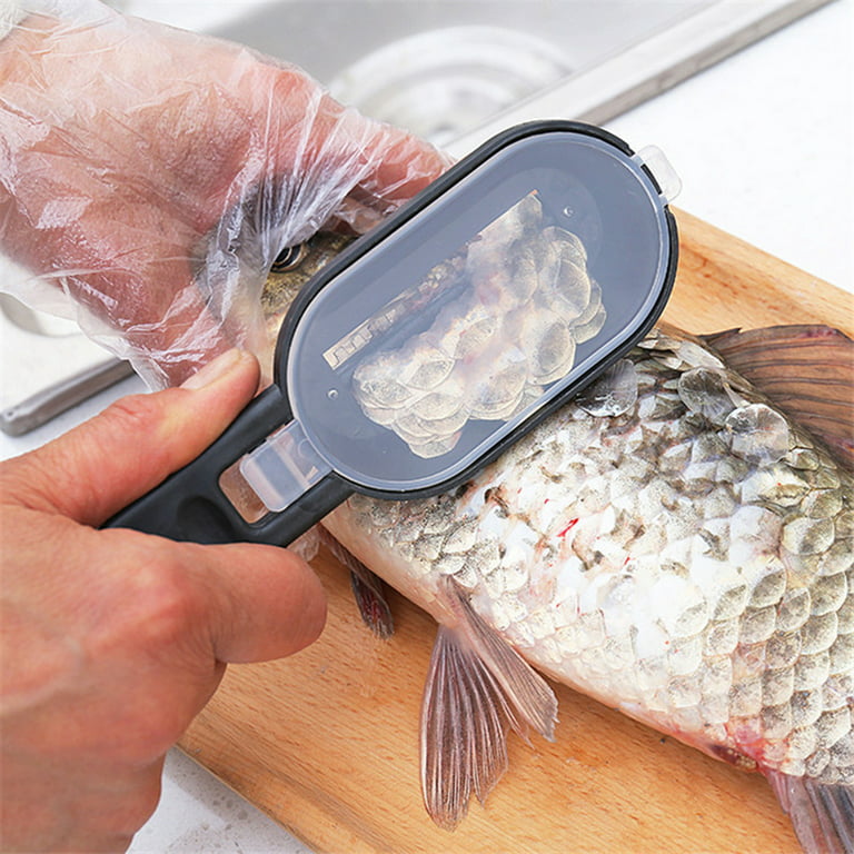 Walbest Fish Scaler Sharp Plastic Safety Sturdy Fish Scale Remover Kitchen  Supplies