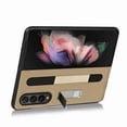 thumbnail image 2 of Dteck Case for Galaxy Z Fold 3 5G PU Leather Wallet Magnetic Flip Protective Cover with Kickstand S Pen Card Holder Shockproof Case for Samsung Galaxy Fold3 (2021) (Gold), 2 of 3