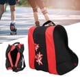 thumbnail image 4 of Bolsa para Patines, Mochila para Patines en línea de Nylon de 3 Capas para niños y Adultos,Rojo Sincero Electrónica, 4 of 5