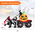 thumbnail image 3 of Gymax 9 FT Long Halloween Inflatable Decoration Grim Reaper Driving Pumpkin Carriage, 3 of 10