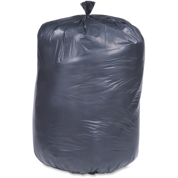 Skilcraft Trash Bags, 1.5 mil, 36"x58", 60 Gal, 100/BX, Black - NSN3862410