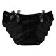thumbnail image 1 of Gibobby Calzones de encaje para mujer Calzoncillos de cintura sexys de de malla para mujer Bragas de ropa interior de de algodón de color sólido(Negro,Talla única), 1 of 4