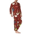 thumbnail image 3 of Kll Coffee Cups Sleepwear Mens Flannel Pajamas,Long Cotton Pj Set, 3 of 9