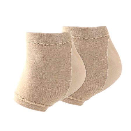 1 Pair Heel Protectors Socks Anti Crack Moisturizing Foot Skin Care (Beige)