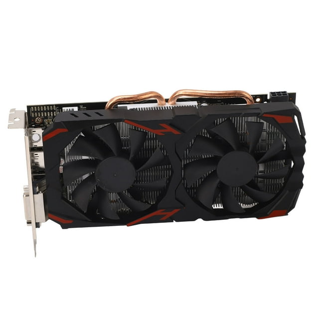 Tarjeta gráfica para juegos de computadora RX 580 8GB 256BIT Tarjeta gráfica Plug and Play silenciosa con ventiladores duales para PC de escritorio 580 8G D5