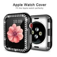 thumbnail image 4 of Antank Apple Watch Band with Case for Series 7 45mm Women Double Bling Crystal Diamonds Rhinestone Bumper Wrist Strap, 4 of 9