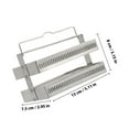 thumbnail image 2 of TEHAUX Simple Design Glass Slides Rack Silver Storage 1Set, 2 of 6