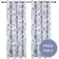 thumbnail image 2 of HGmart Thermal Insulated Grommet Blackout Curtains for Bedroom, Living Room 50W x 63L White 2pcs, 2 of 7