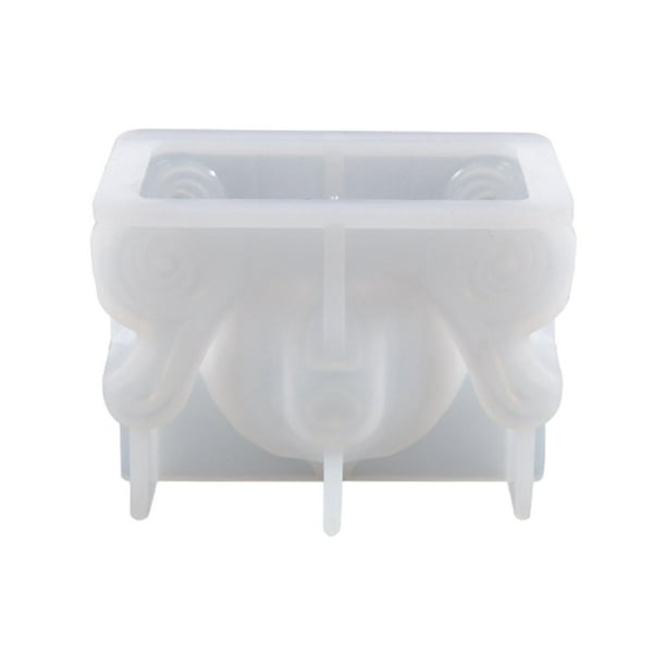 Molde de silicona para velas de calabaza, moldes de fundición de resina y cera para hacer velas de arcilla DIY 3.03x2.17x1.97 pulgadas