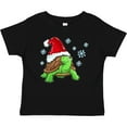 thumbnail image 3 of Inktastic Christmas Turtle in with Santa Hat and Snowflakes Boys or Girls Baby T-Shirt, 3 of 5