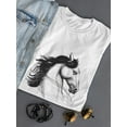 thumbnail image 3 of Beautiful Horse Pen Style T-Shirt Women -Image by Shutterstock, Female XX-Large, 3 of 4