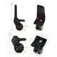 thumbnail image 4 of 4 ruedas de equipaje de repuesto, ruedas de carro resistentes al desgaste, ruedas de maleta con rotación de 360 grados, ruedas giratorias para Estuche Hugo Rueda de equipaje, 4 of 6