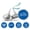 Blue, variant on Darling Souvenir Hanukkah Jewish Stickers for Candy Chocolate Labels 190 Pcs DIY- Medium Blue