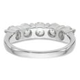 thumbnail image 5 of 14K White Gold Ring Band Wedding Diamond Lab Grown Round, 5 of 7