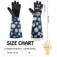thumbnail image 2 of Qweryboo Gardening Gloves for Women Rose Pruning Thorn Proof Breathable Touchscreen Long Forearm Protection Garden Gloves(Navy Blue), 2 of 7