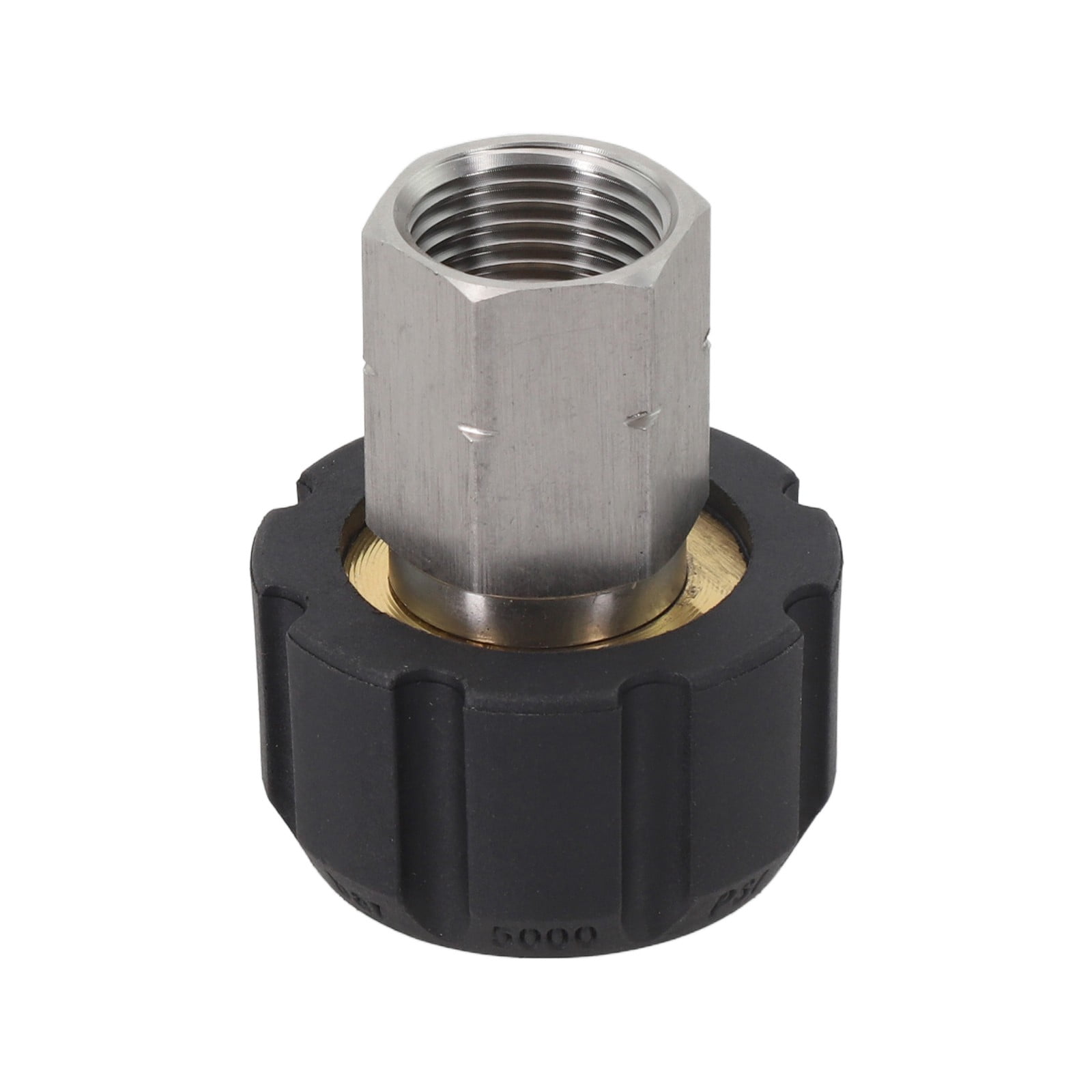 Adaptateur M22 Acier Inox Pour Nettoyeur Haute Pression - Conversion Femelle 12/14 Mm Vers 1/4" Et 3/8", Joint étanche - 11