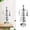 Silver, variant on M Buder Christmas Tree Carousel Spinning Candle Holder, Rotary Stainless Steel Tree Candle Ornament for Home Holiday Decor, Style 1 (7.9 inches / 20 cm)