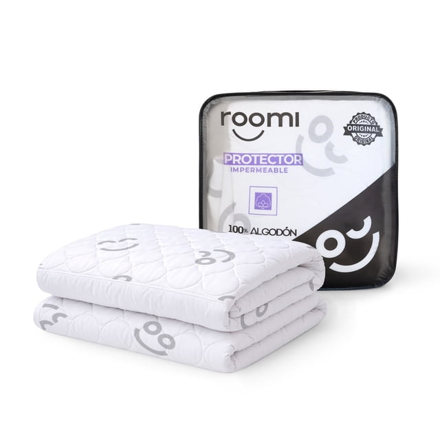 Cubre Colchón Roomi Matrimonial Impermeable 100% Algodón