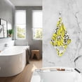 thumbnail image 6 of Yellow Softball Pattern Bath Towel 100% Cotton Soft Thick High Absorbency Hand Face Towel Single Pack 16x28in, 6 of 7
