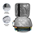 thumbnail image 3 of Square Lunch Bag 10.5*3.5*9.5 Inches Cooler Bag Lunch Bag Insulation Portable Durable Fashion Rainbows and Love, 3 of 6