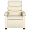 thumbnail image 3 of vidaXL Fauteuil Inclinable Crème Similicuir, 3 of 6