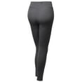 thumbnail image 2 of FashionOutfit Women's Basic Solid Full Length Yoga Pants, 2 of 3