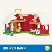 Battat Big Red Barn Pretend Playset, Farm Role-Play Toy, Ages 3+