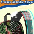 thumbnail image 5 of Pioneer Flower Floral Print Pattern 17" School Backpacks for Teens,Waterproof Oxford Fabric,S-Shape Padded Straps for School,Travel,Hiking,Camping, 5 of 5