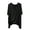Black, variant on Women's Casual V Neck T Shirts Plus Size Half Sleeve Irregular Solid Color T Shirt Top for Everyday Wear Tennis Shirt Women Women Tees and Tops Womens Tech Shirts
