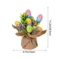 thumbnail image 3 of Dvkptbk Décorations de Table en Pot en Forme d'Oeuf de Pâques, Simulation de Fête, Pot de Fleurs en Forme d'Oeuf de Pâques Tacheté, Ornements de Jardin, Décorations de Pâques, 3 of 9