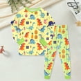thumbnail image 2 of Gubotare Boys' Pajama Sets Baby Boys' and Toddler Long Sleeve Top and Pants Snug Fit 2 Piece Pajama Set 4T 5T (Light Yellow,4-5 Years), 2 of 5