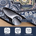 thumbnail image 6 of Findosom 3pc Boho Kitchen Rugs and Mats Set, Non Slip Washable Kitchen Runner Rug for Kitchen Floor, Farmhouse Kitchen Decor, Hallway, Entryway, Laundry Room,20"x32"+20"x47"+20"x59" Blue, 6 of 8