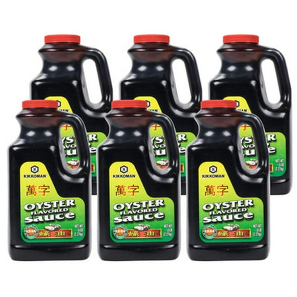 Kikkoman 5 lb Preservative Free Oyster Flavored Sauce - 6/Case - Enhance Your Dishes Naturally