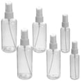 thumbnail image 1 of Juego de 6 botellas pulverizadoras portátiles de viaje para dispensar líquidos cosméticos, rellenables, con pulverizador de niebla fina (blanco, 2 de 30 ml, 2 de 60 ml y 2 de 100 ml), 1 of 6