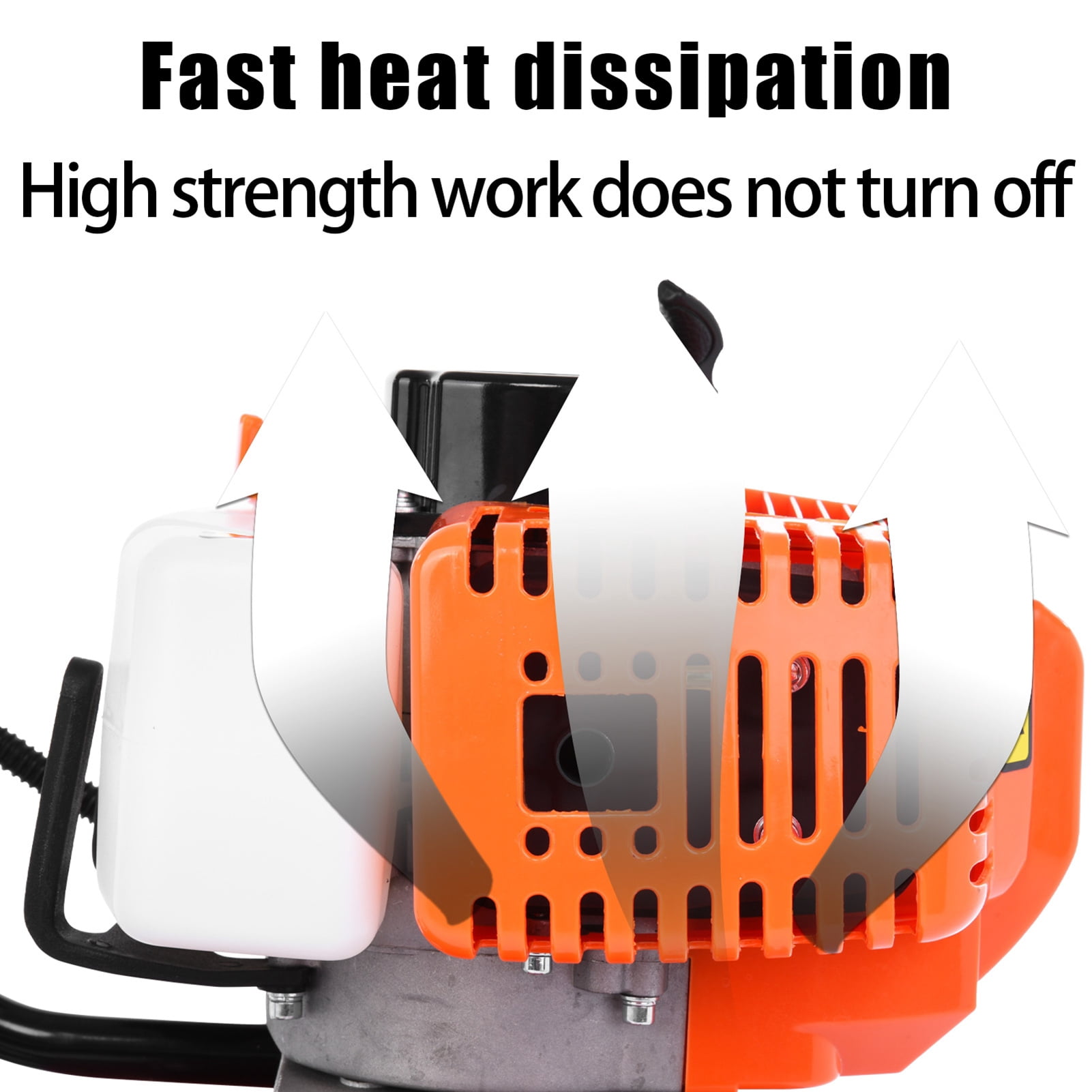 SHUO Y - Gas Cultivator 2 Stroke 9000RPM 1.2L Fuel Tank 6-inch Working Depth 7.9-inch Tilling Width Digging 3HP/1.65kW 52cc Garden Mini Tiller Garden Accessory, for Soil Cultivation