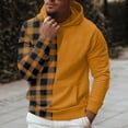 thumbnail image 2 of Vedolay Men's Hoodies 2023 Half Zip Cropped Hoodies Quarter Zip Up Pullover Sweatshirts Orange,M, 2 of 4