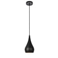 thumbnail image 7 of Living District Nora 1-Light Transitional Aluminum Pendant in Black, 7 of 7