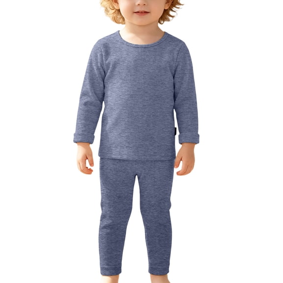 JFOPQVSM Kids Underwear Set Long Sleeve Thermal Underwear for Toddler,Boys Girls Thermals Base Layer for Cold Weather Unisex (1-7Y)