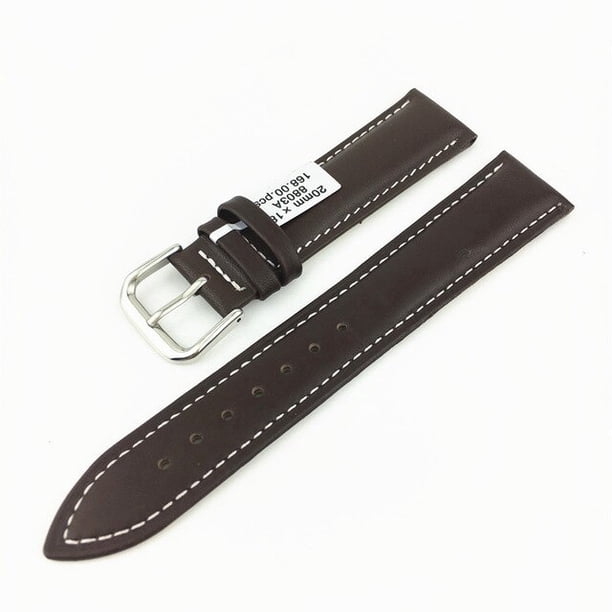 12 14 16 18 19 20 21 22 24mm Ancho Correa De Cuero De Vaca Accesorios Correas De Reloj Genuino De Primera Capa De Piel De Becerro Pulseras Fáciles De Instalar Cómodo Desgaste Con Herramientas