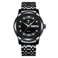 thumbnail image 1 of Reloj para hombre Explosions Correa de acero Luminoso 30 m Duración Resistente al agua Reloj de hombre Reloj de cuarzo Moda de negocios, 1 of 5