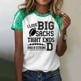 thumbnail image 2 of Womens Casual Fashion Printed Crew Neck Short Sleeve Pullover T Shirt, 2 of 5
